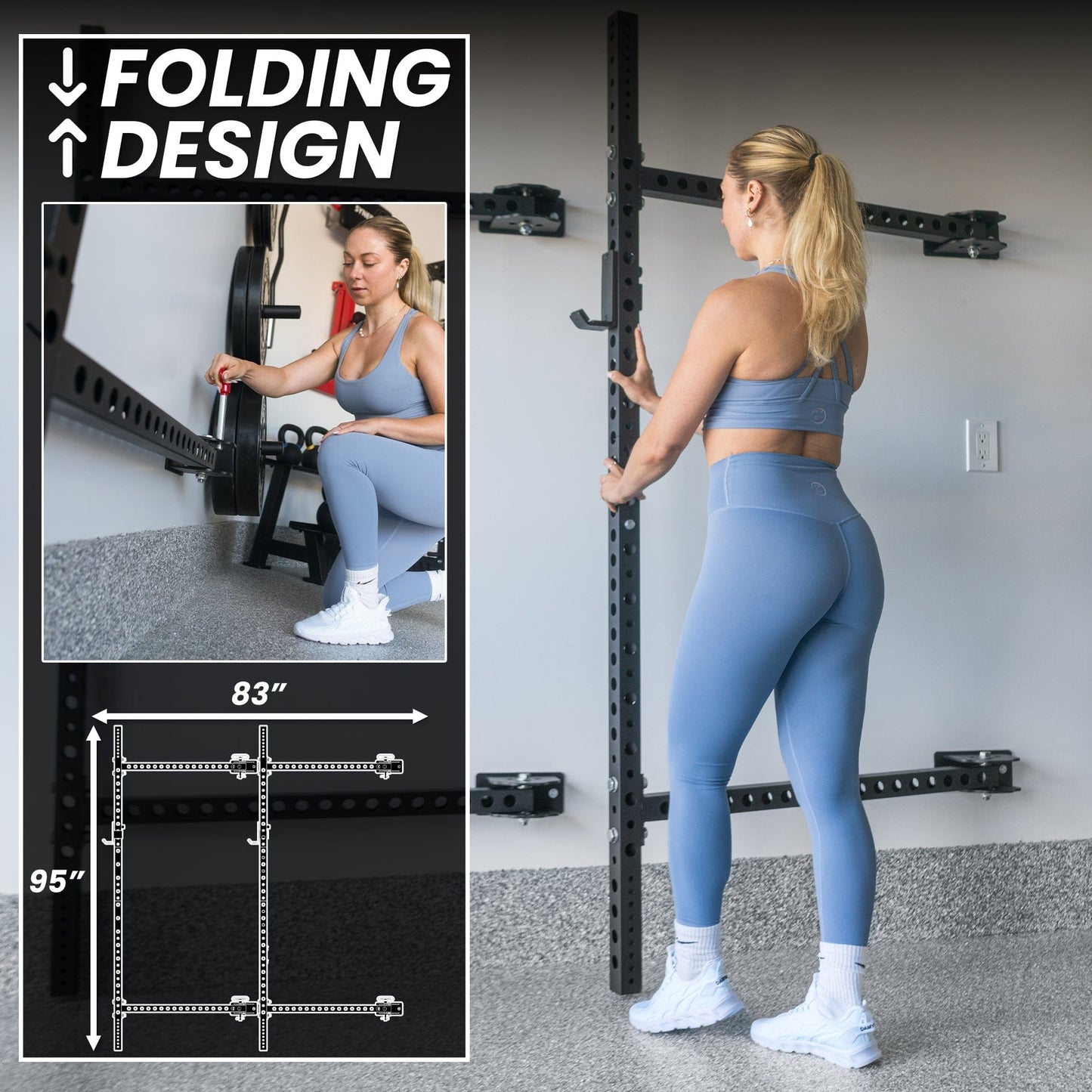 Synergee Rack Synergee 2200 Series Folding Squat Rack