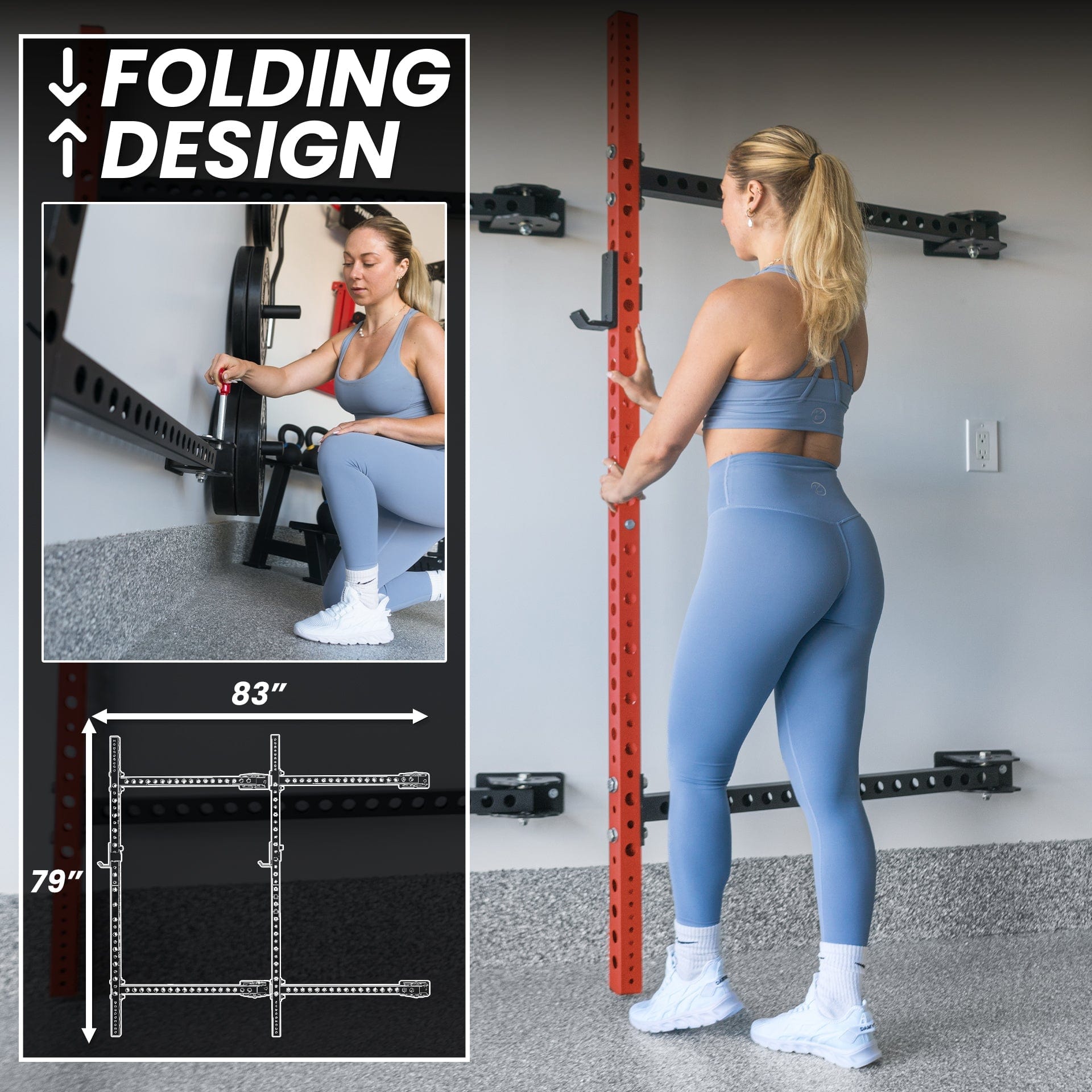 Synergee Rack Synergee 2200 Series Folding Squat Rack