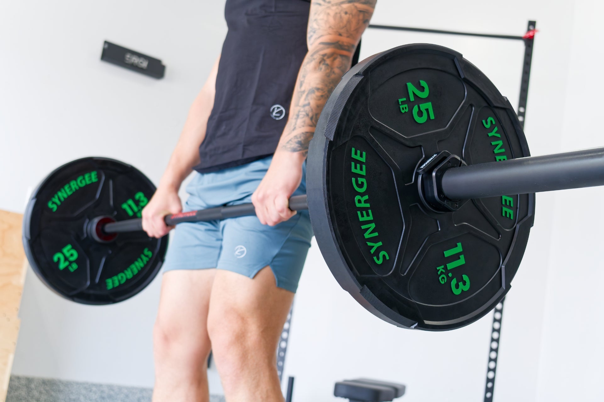 Synergee Rhino Powerlifting Barbell - Grit Grind Strength