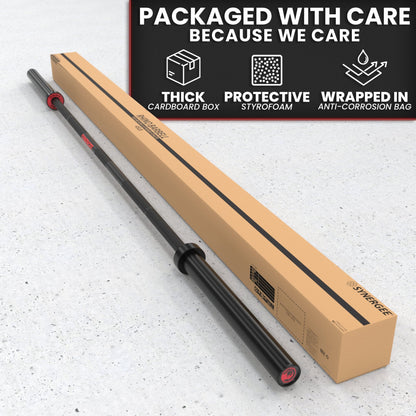 Synergee Rhino Powerlifting Barbell - Grit Grind Strength