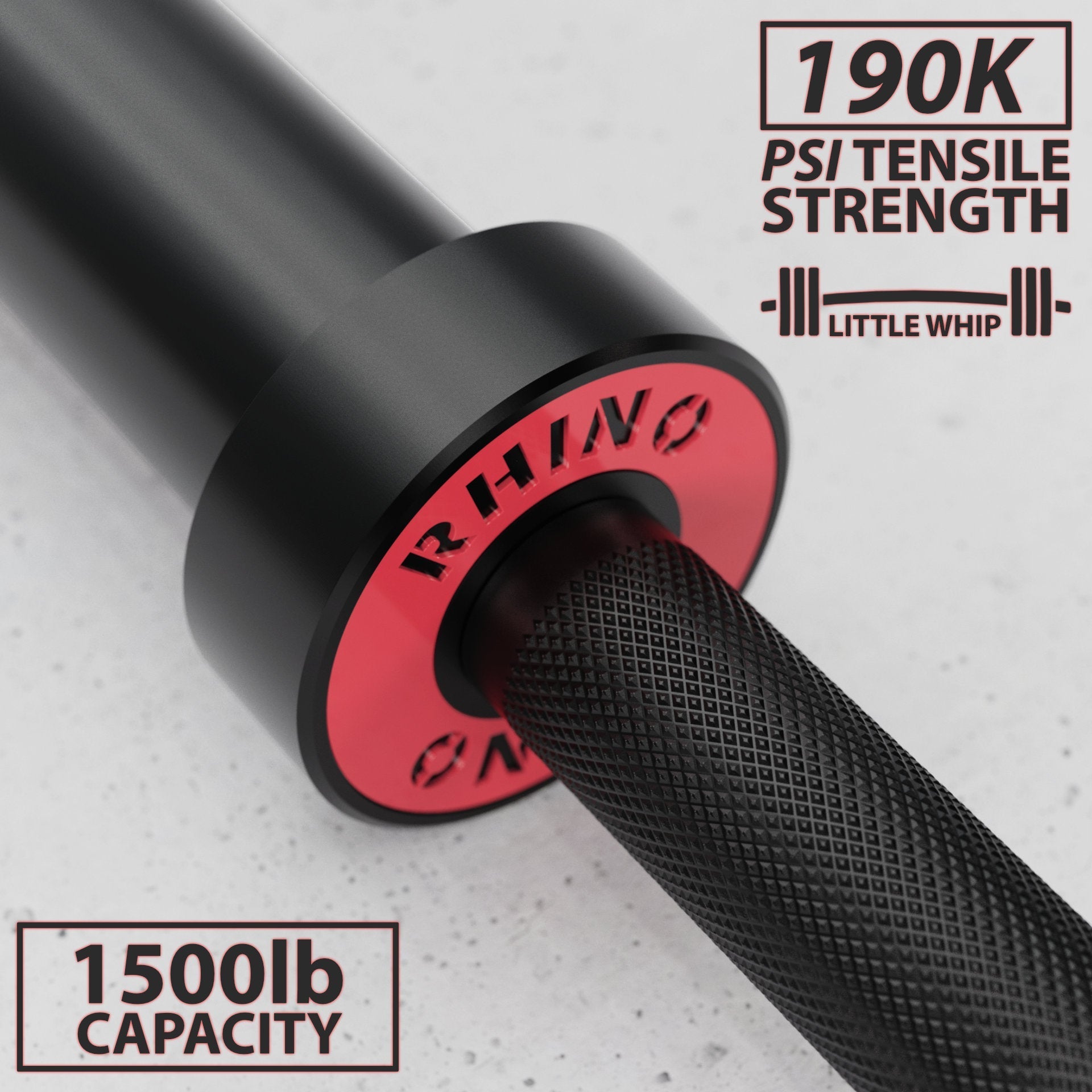 Synergee Rhino Powerlifting Barbell - Grit Grind Strength
