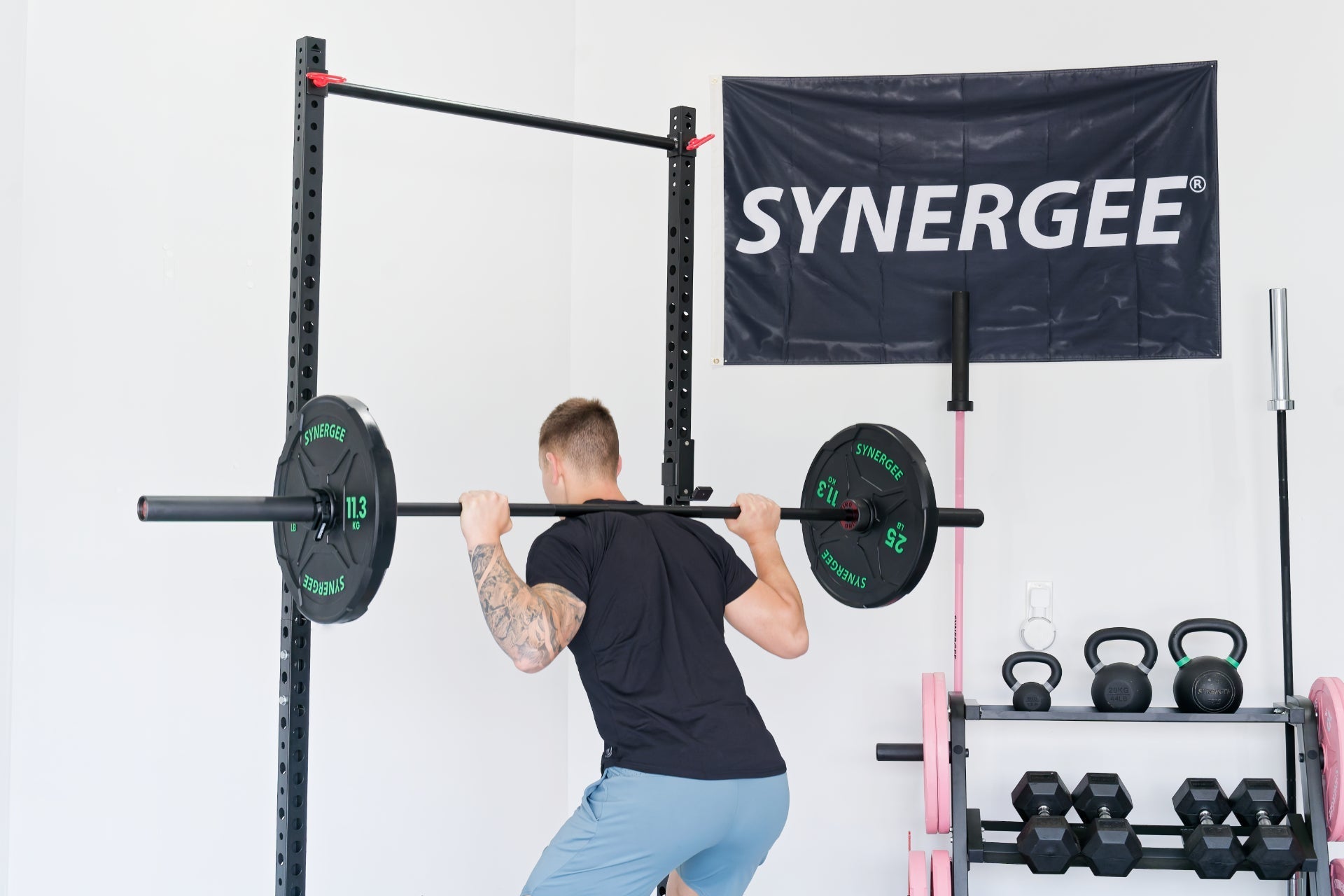 Synergee Rhino Powerlifting Barbell - Grit Grind Strength