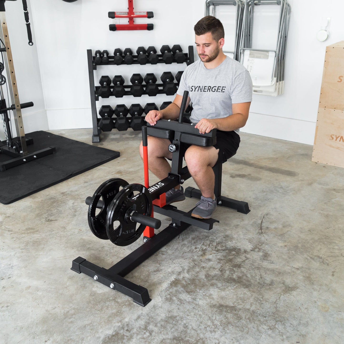 Synergee Seated Calf Raise Machine - Grit Grind Strength