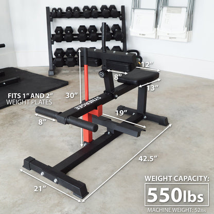 Synergee Seated Calf Raise Machine - Grit Grind Strength