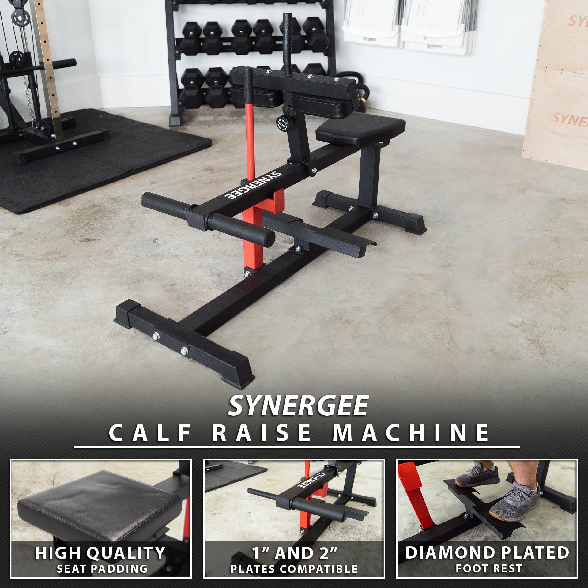 Synergee Seated Calf Raise Machine - Grit Grind Strength