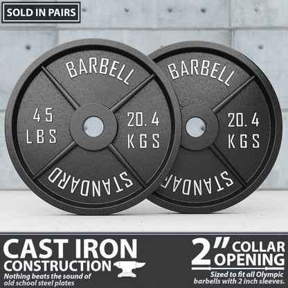 Synergee Standard Metal Weight Plates - Grit Grind Strength