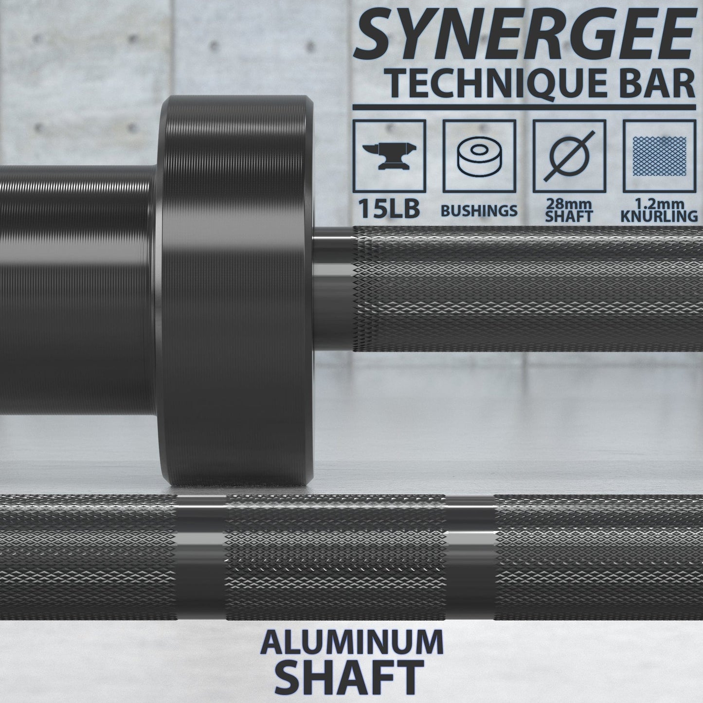 Synergee Technique Barbell - Grit Grind Strength
