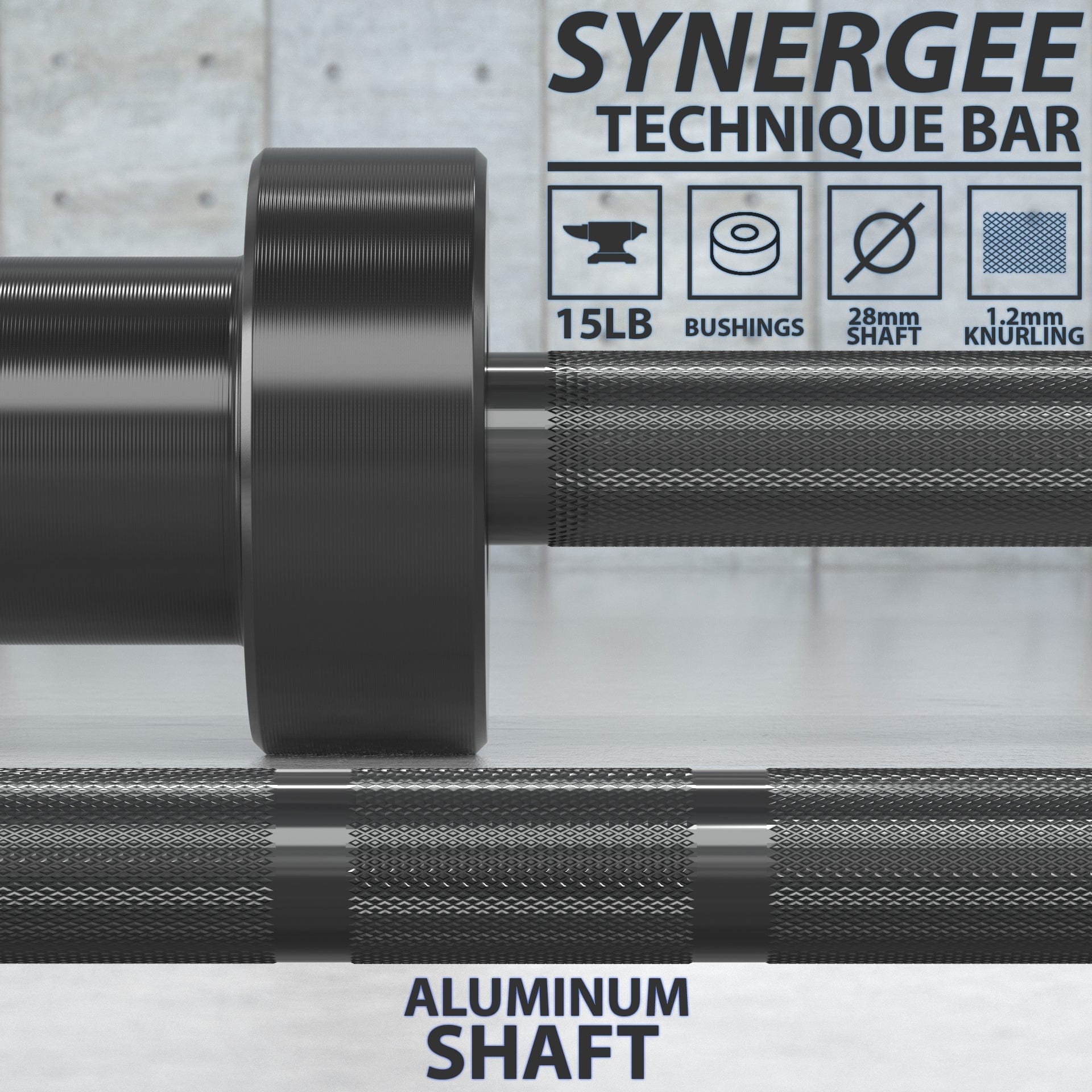 Synergee Technique Barbell - Grit Grind Strength