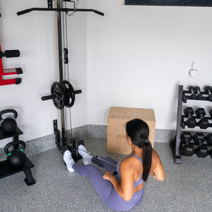 Synergee Wall Mounted Lat Pulley Machine - Grit Grind Strength
