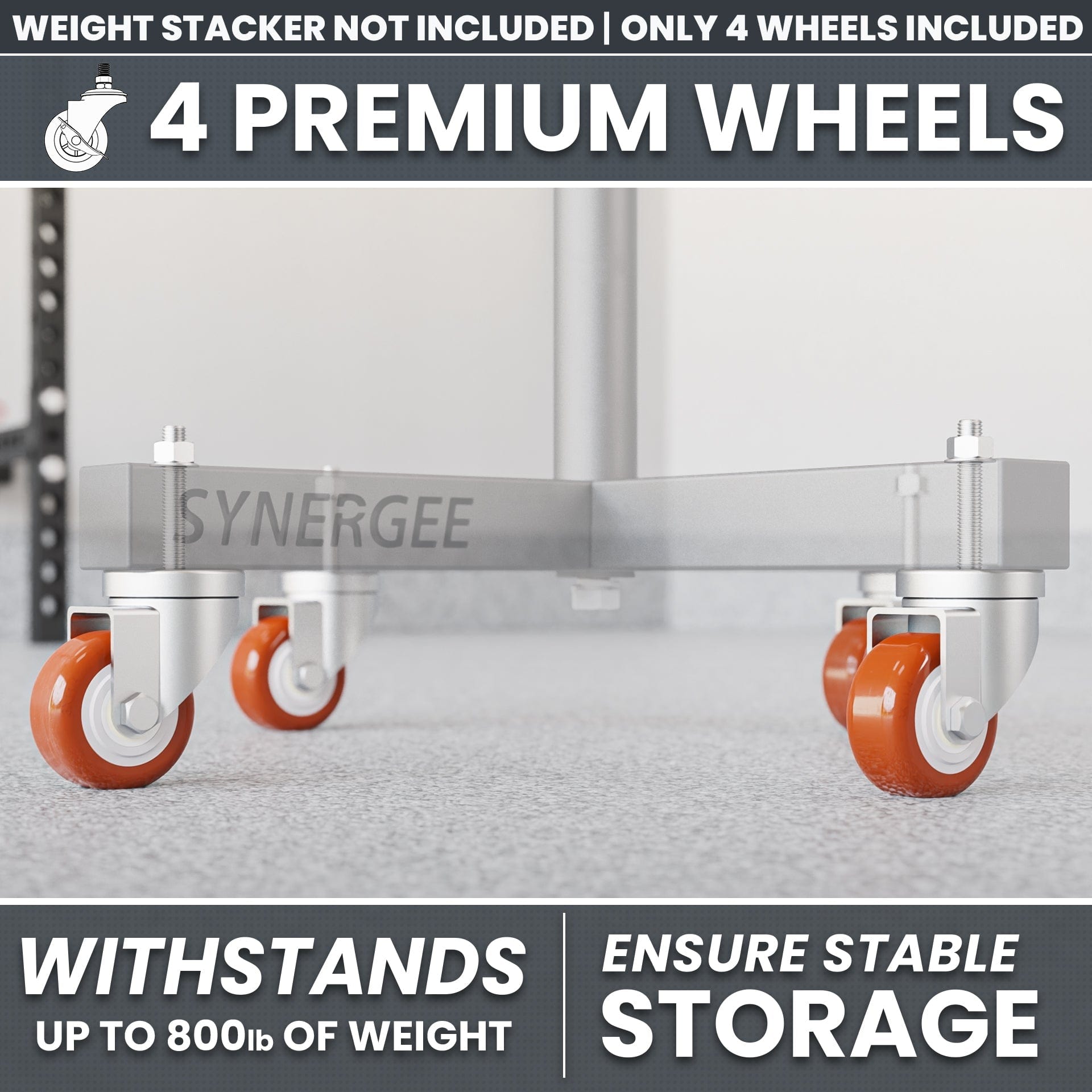 Synergee Weight Plate Stacker - Grit Grind Strength