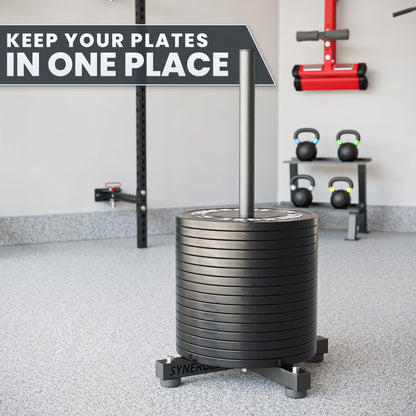 Synergee Weight Plate Stacker - Grit Grind Strength