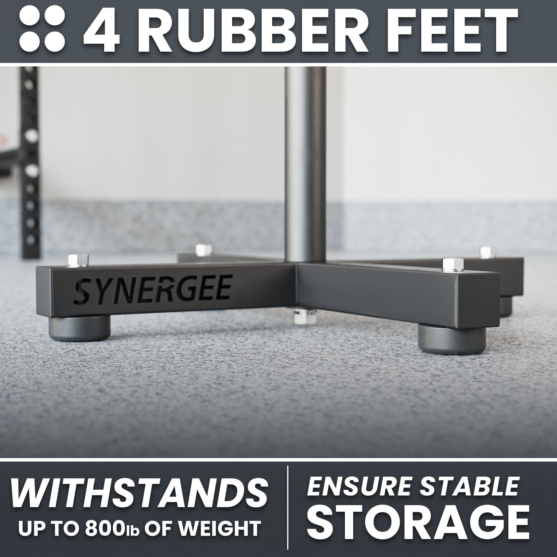Synergee Weight Plate Stacker - Grit Grind Strength