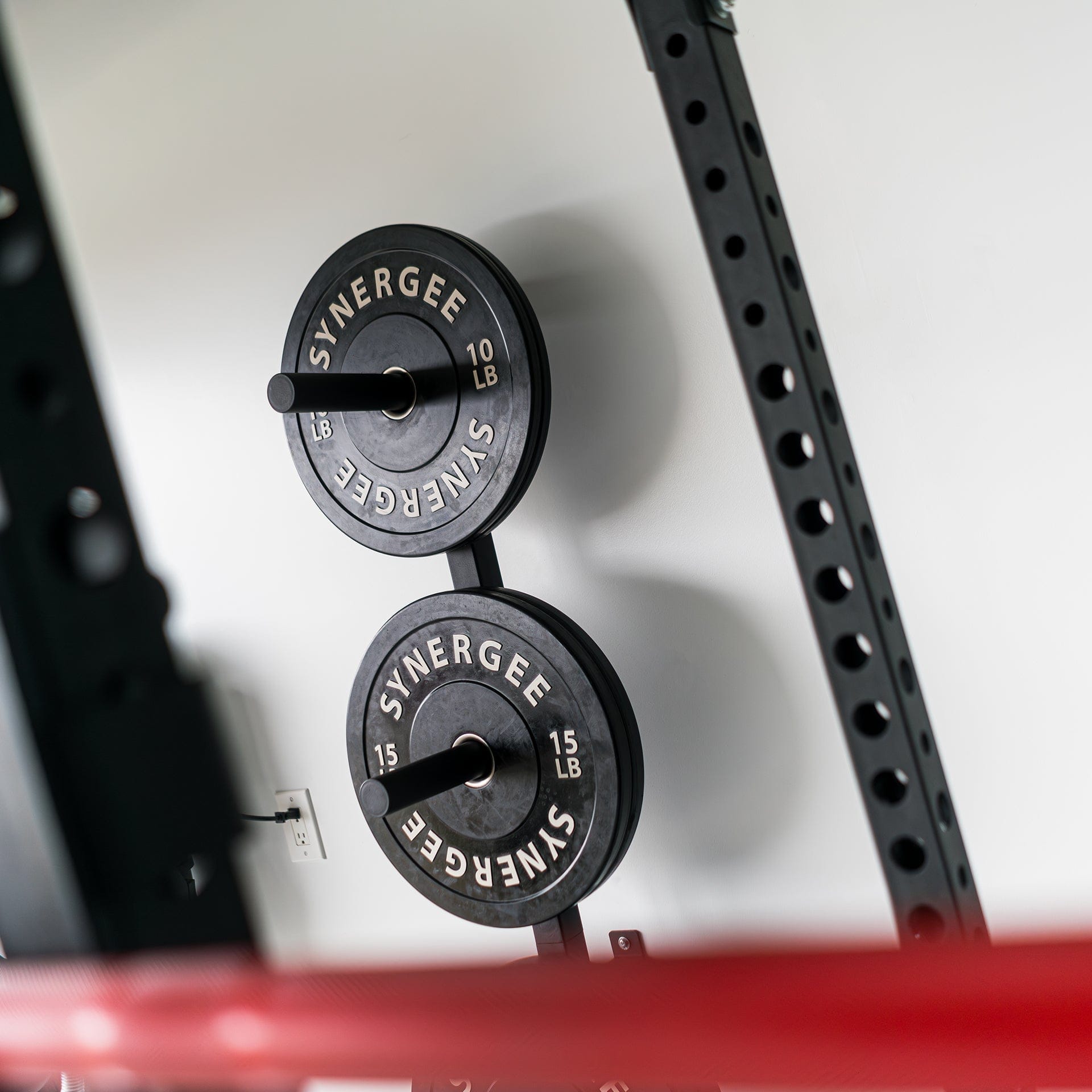 Synergee Weight Plate Wall Storage Rack - Grit Grind Strength