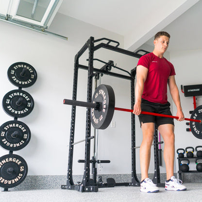 Synergee Weight Plate Wall Storage Rack - Grit Grind Strength