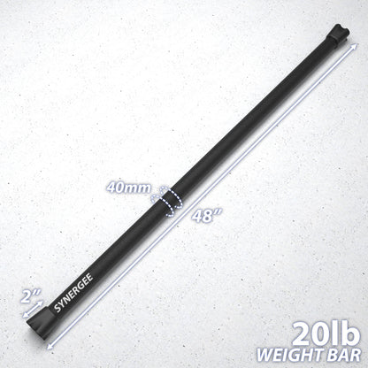 Synergee Weighted Workout Bars - Grit Grind Strength