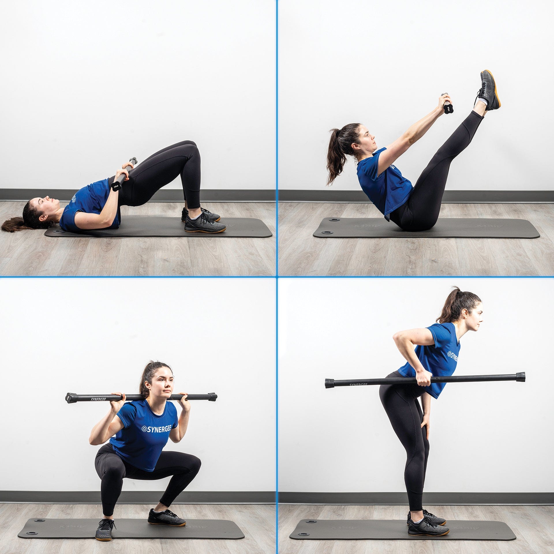 Synergee Weighted Workout Bars - Grit Grind Strength