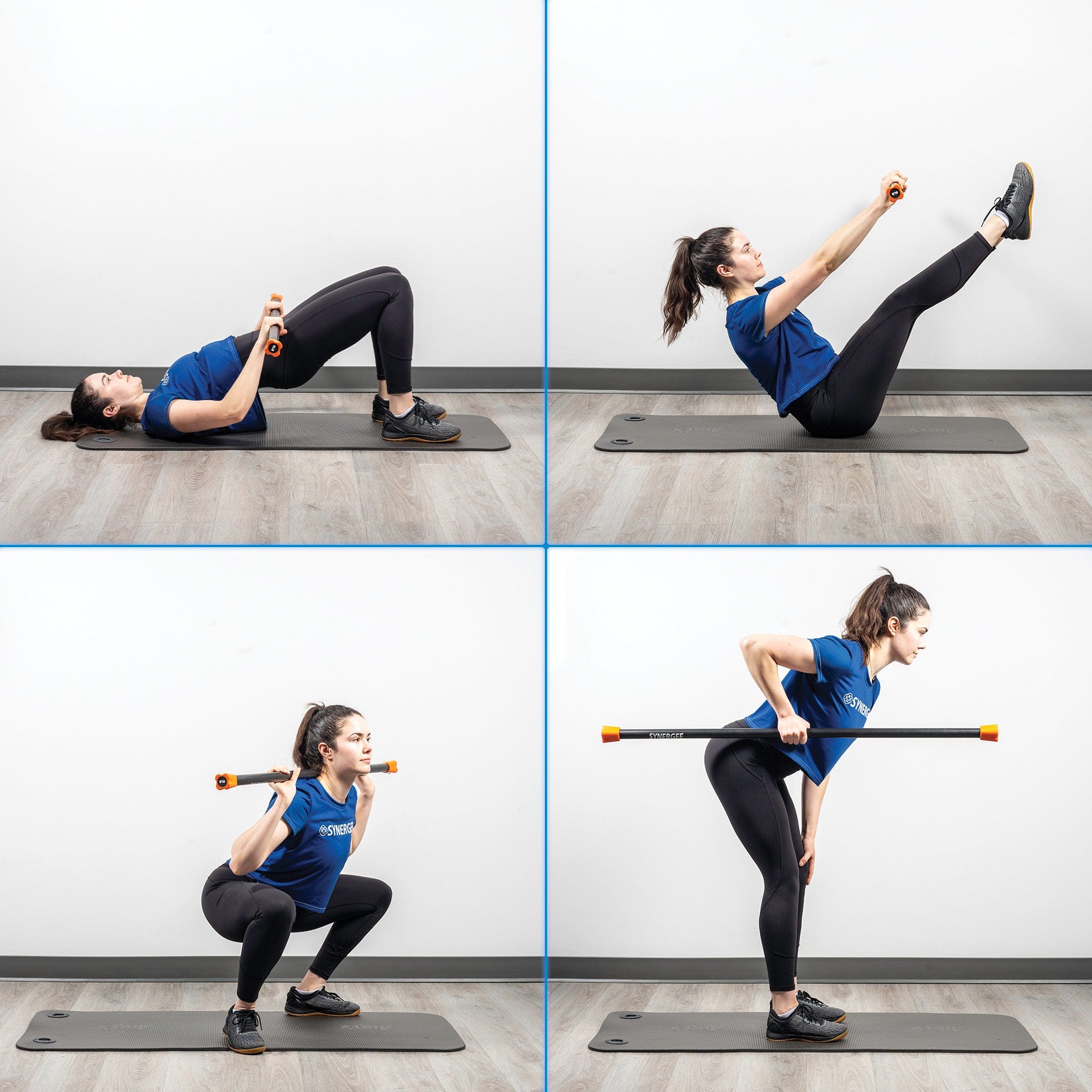 Synergee Weighted Workout Bars - Grit Grind Strength
