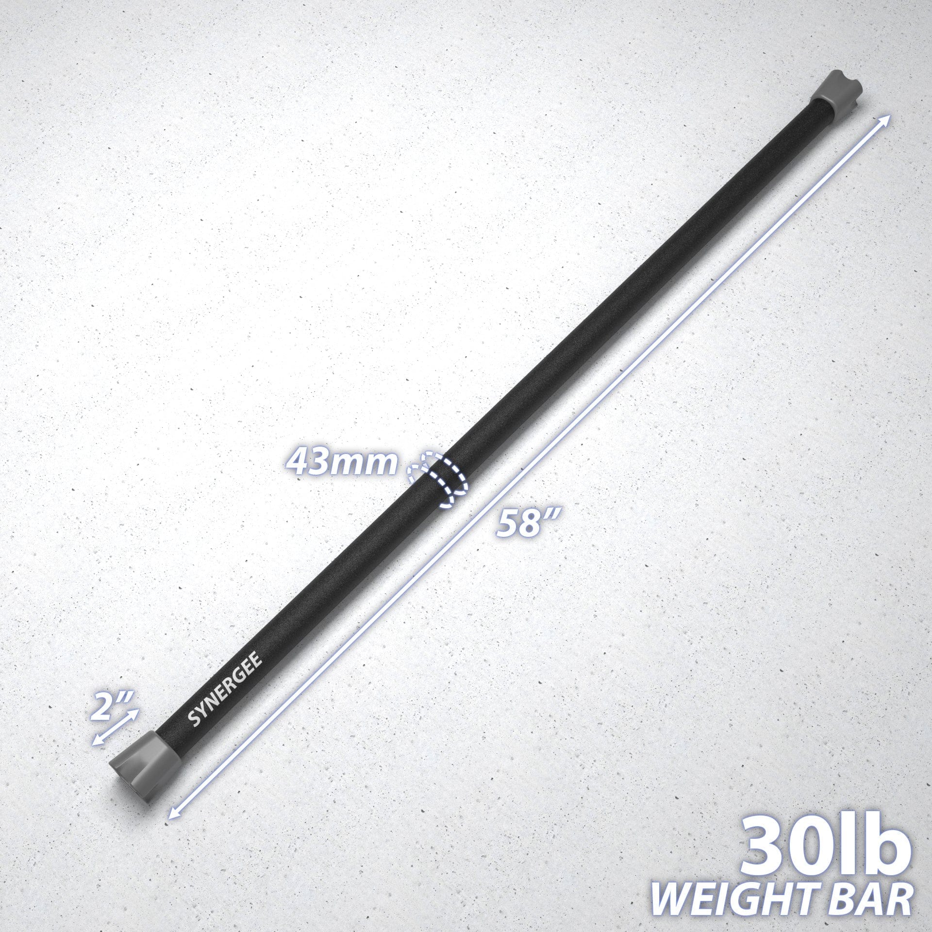 Synergee Weighted Workout Bars - Grit Grind Strength