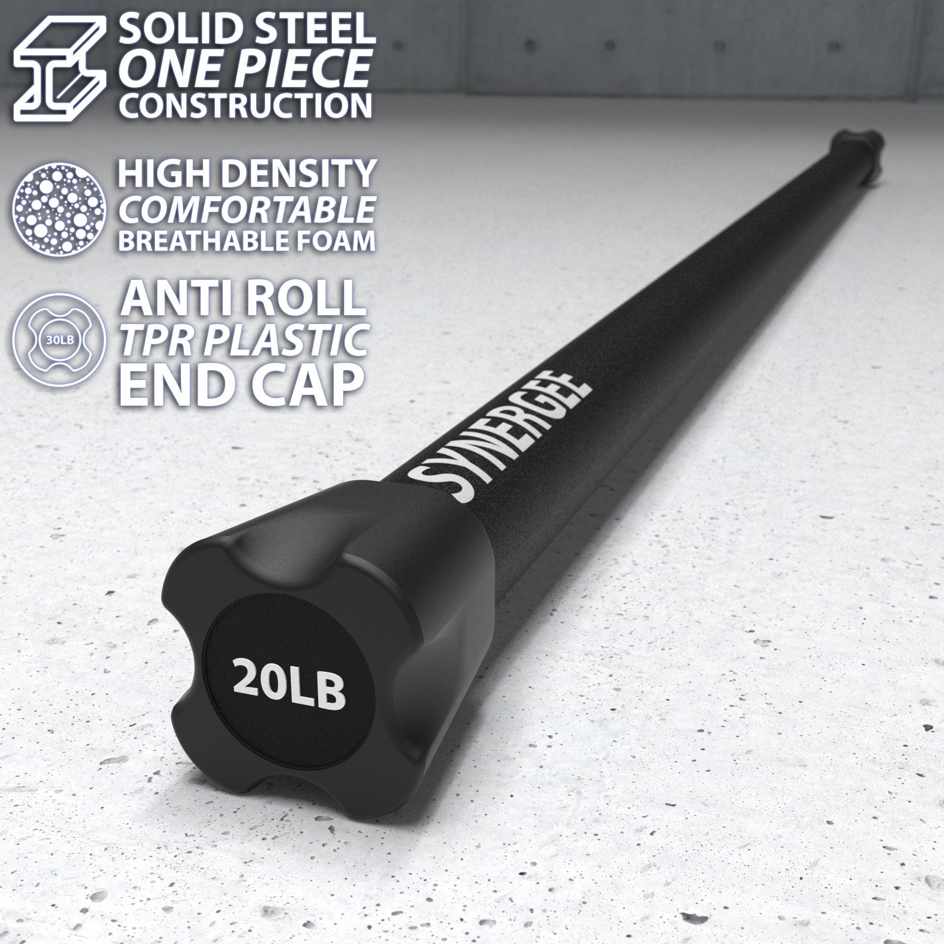 Synergee Weighted Workout Bars - Grit Grind Strength