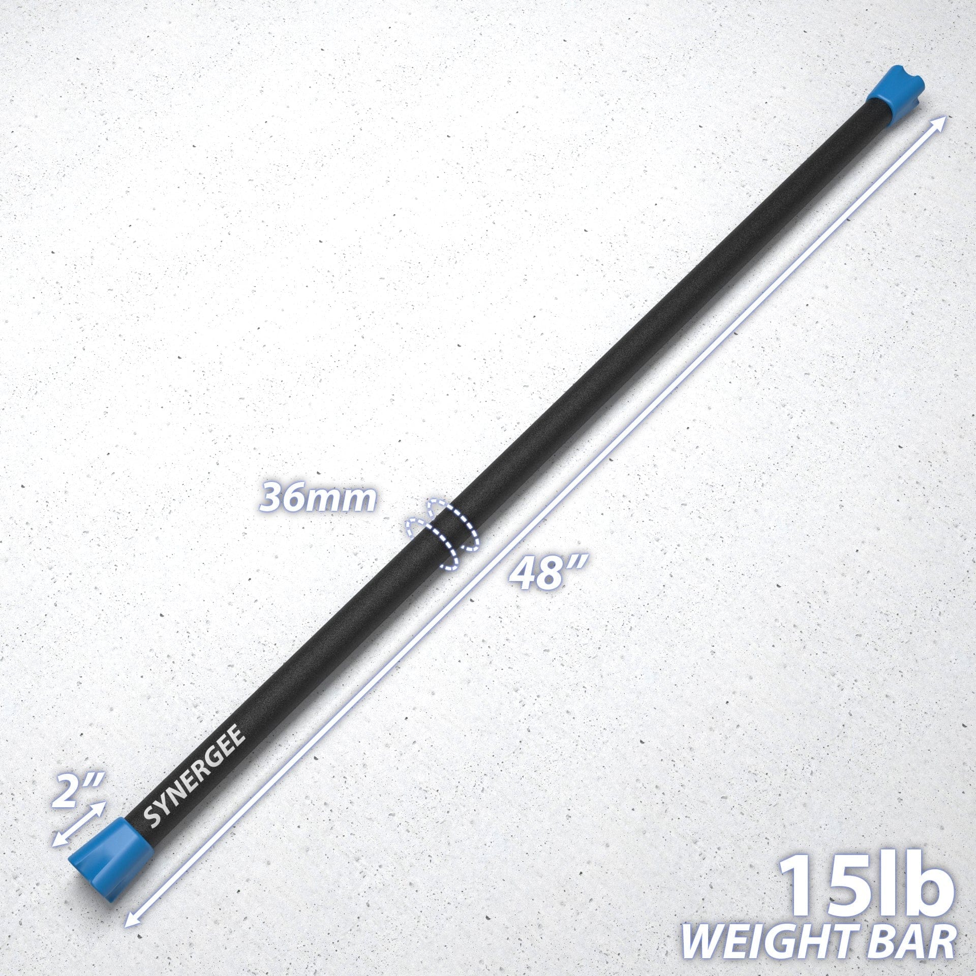 Synergee Weighted Workout Bars - Grit Grind Strength