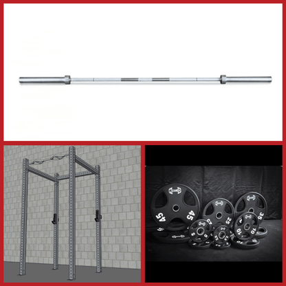 TGrip Basic Commercial 4 Post Rack Complete Kit - 3x3 Steel - Grit Grind Strength