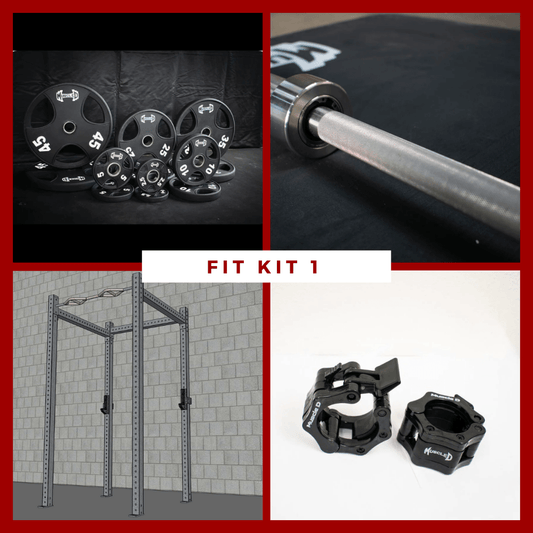 TGrip Basic Commercial 4 Post Rack Complete Kit - 3x3 Steel - Grit Grind Strength
