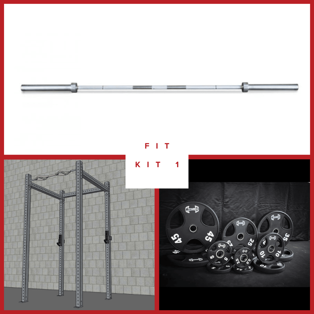 TGrip Basic Commercial 4 Post Rack Complete Kit - 3x3 Steel - Grit Grind Strength