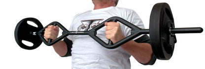 TGrip Club Strength Bar (Black) - Multi Grip - Functional Training - Football - Swiss - Neutral - Grit Grind Strength