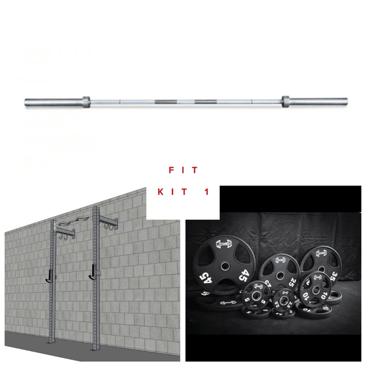 TGrip Commercial 4' Low Profile Wall Mount Rig Fitness Kits - 3x3 Steel - Functional Multi - Grip Pull - Up - Sandwich Style J - Hooks - Grit Grind Strength
