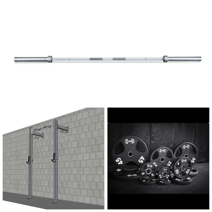 TGrip Commercial 4' Low Profile Wall Mount Rig Fitness Kits - 3x3 Steel - Functional Multi - Grip Pull - Up - Sandwich Style J - Hooks - Grit Grind Strength