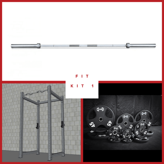 TGrip Commercial 4 Post Rack Complete Set - 3x3 Steel - Functional Multi - Grip Pull - Up - Sandwich Style J - Hooks - Grit Grind Strength