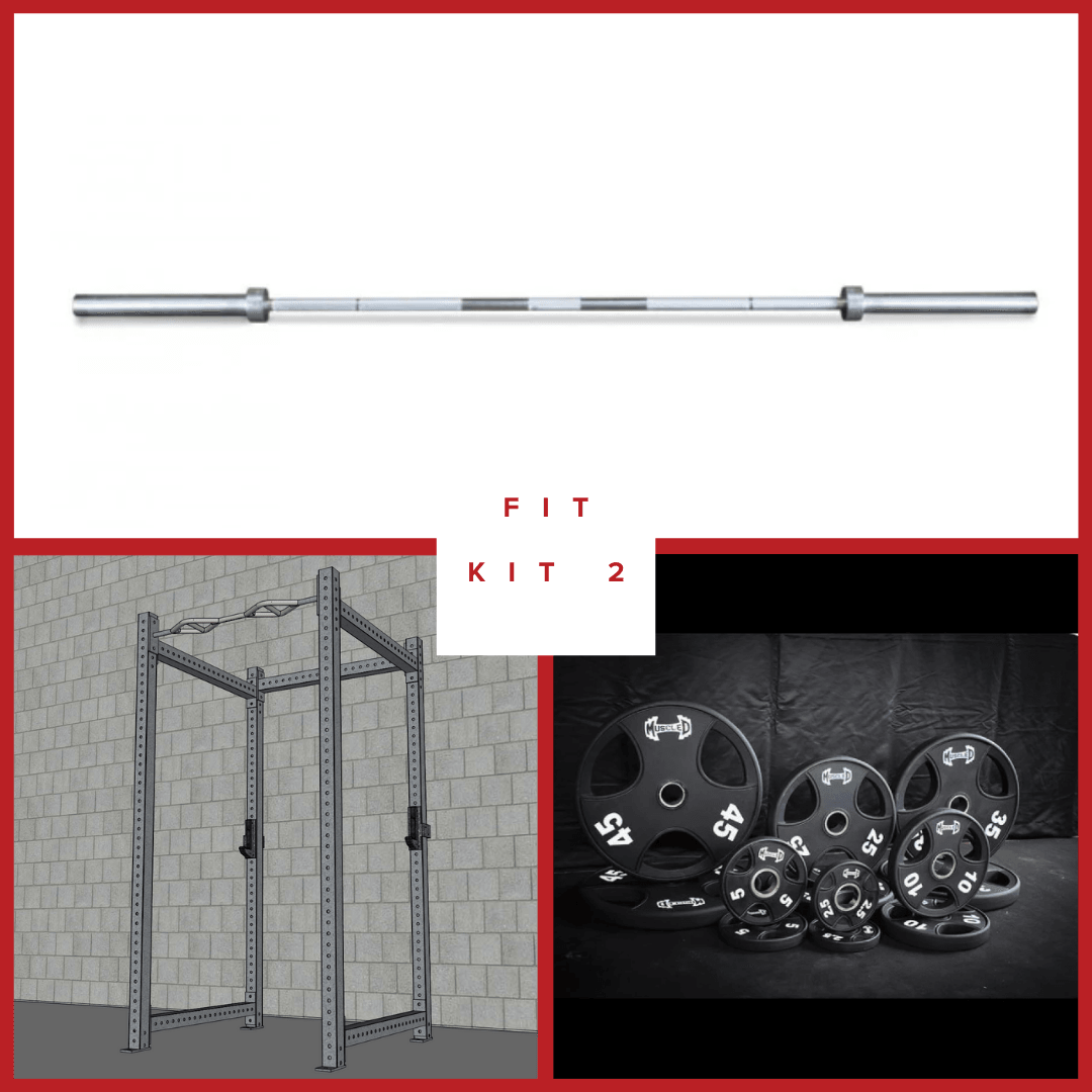 TGrip Commercial 4 Post Rack Complete Set - 3x3 Steel - Functional Multi - Grip Pull - Up - Sandwich Style J - Hooks - Grit Grind Strength