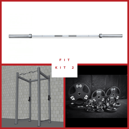 TGrip Commercial 4 Post Rack Complete Set - 3x3 Steel - Functional Multi - Grip Pull - Up - Sandwich Style J - Hooks - Grit Grind Strength