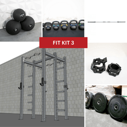 TGrip Commercial Double Half Rack Weight Set - 3x3 Steel - Functional Multi - Grip Pull - Up - Integrated Plate Storage - J - Hooks - Grit Grind Strength