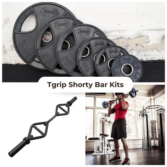 TGrip Shorty Bar Training Kits - Multi Grip - Functional Training - Football - Swiss - Neutral - Grit Grind Strength