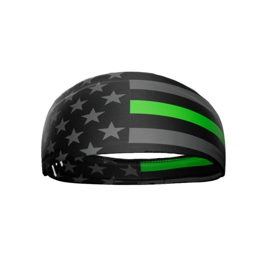 Thin Lime Green Line Headband - Grit Grind Strength