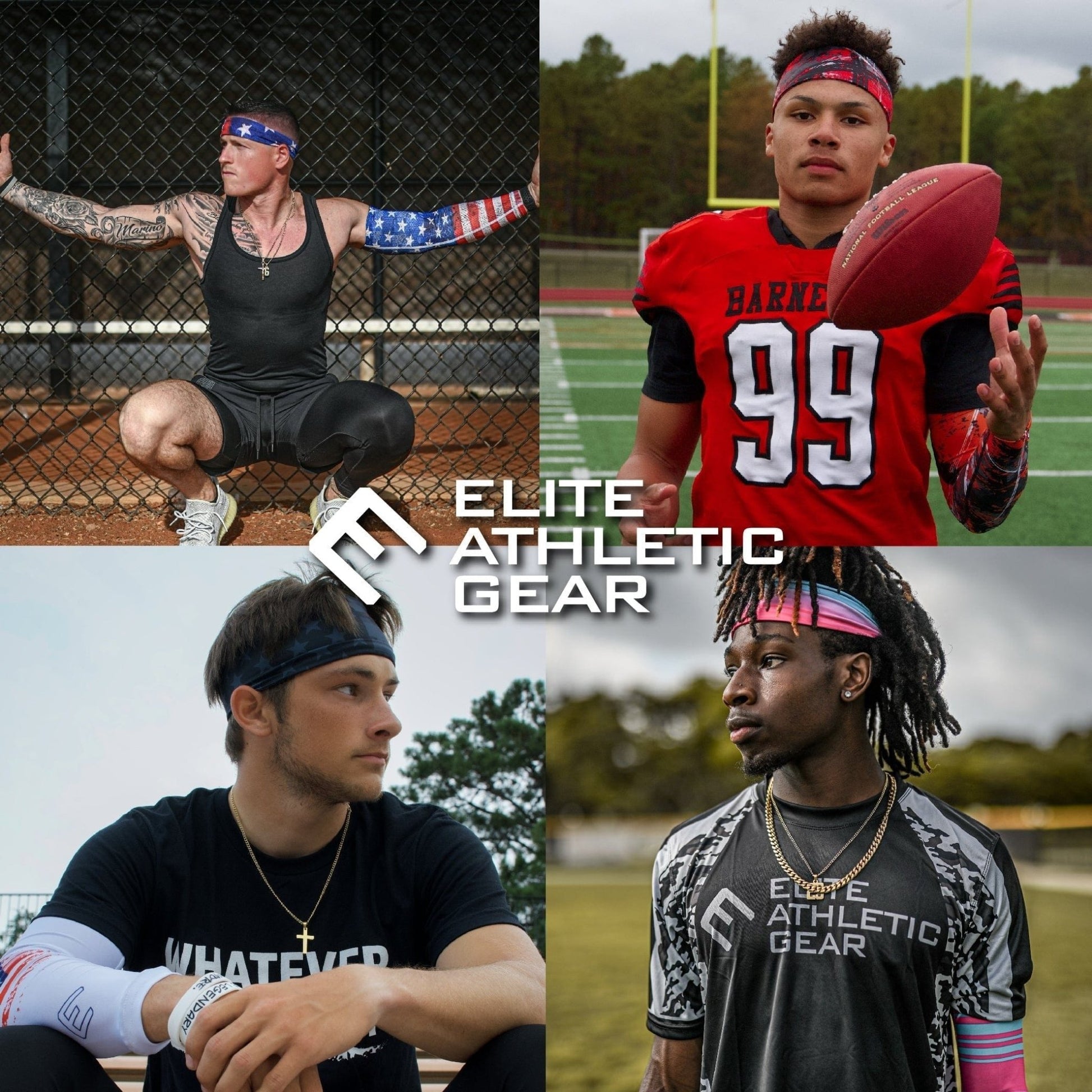 Thin Red Line Headband - Grit Grind Strength