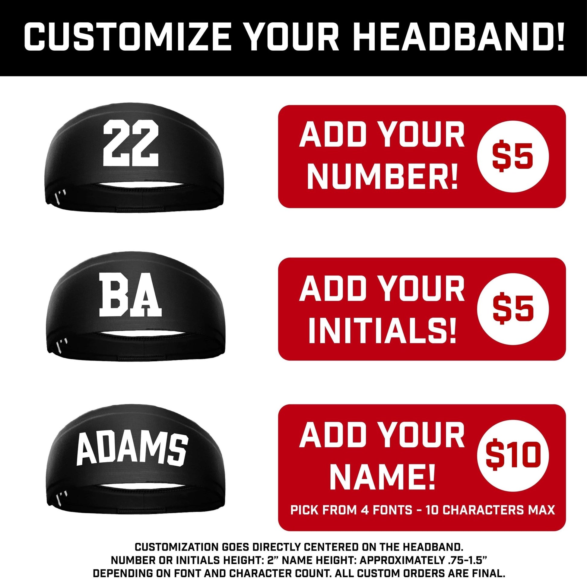 Thin Red Line Headband - Grit Grind Strength