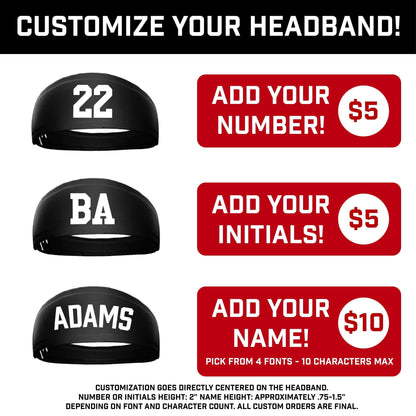 Thin Red Line Headband - Grit Grind Strength