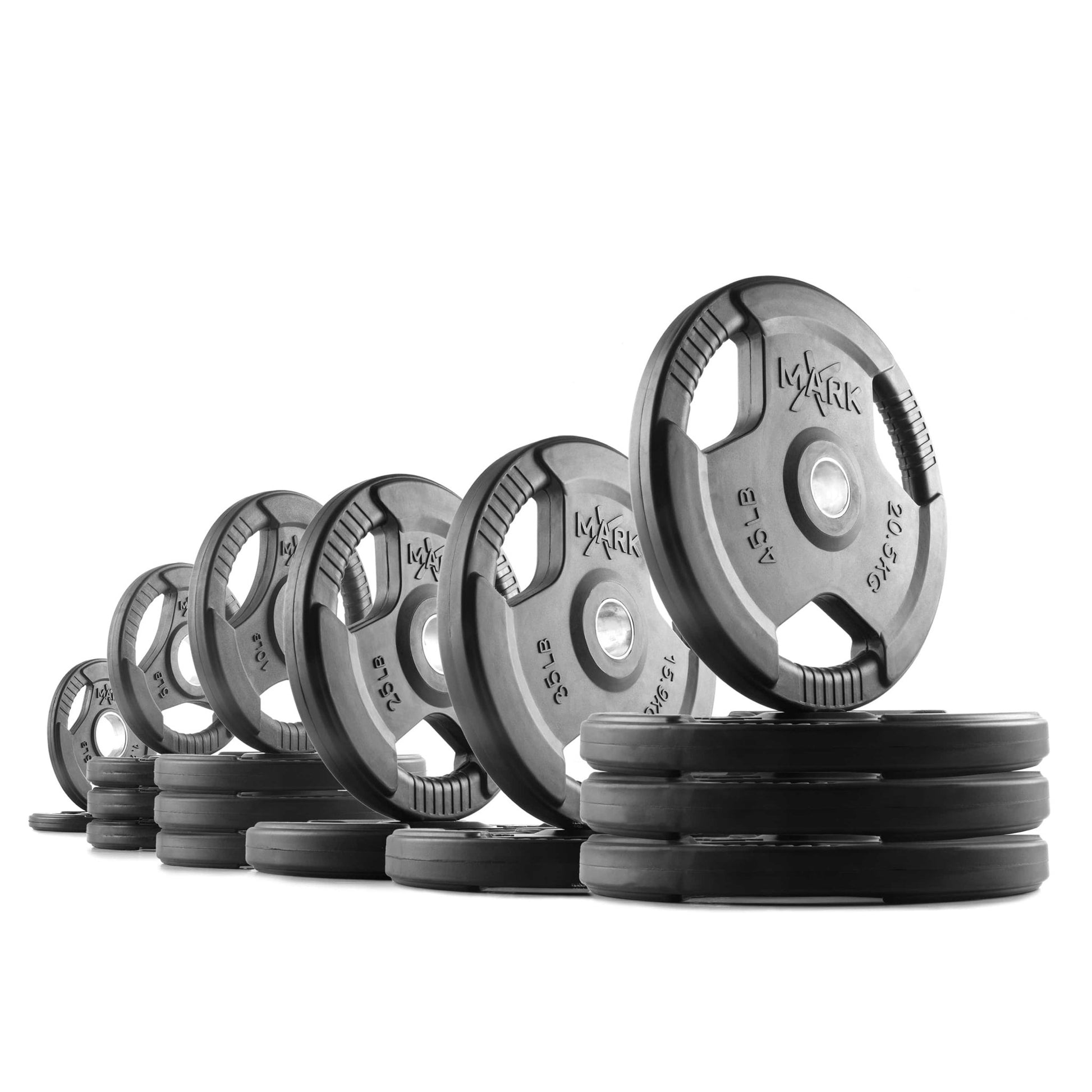 Tri - Grip Olympic Weight Plates - Grit Grind Strength