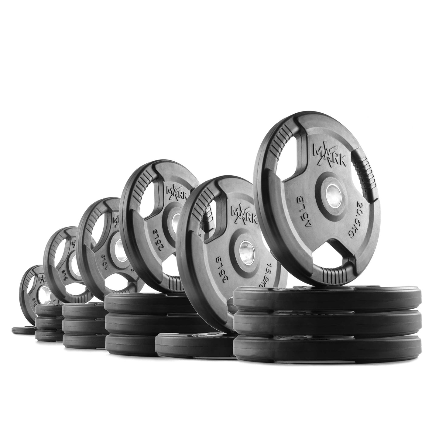 Tri - Grip Olympic Weight Plates - Grit Grind Strength