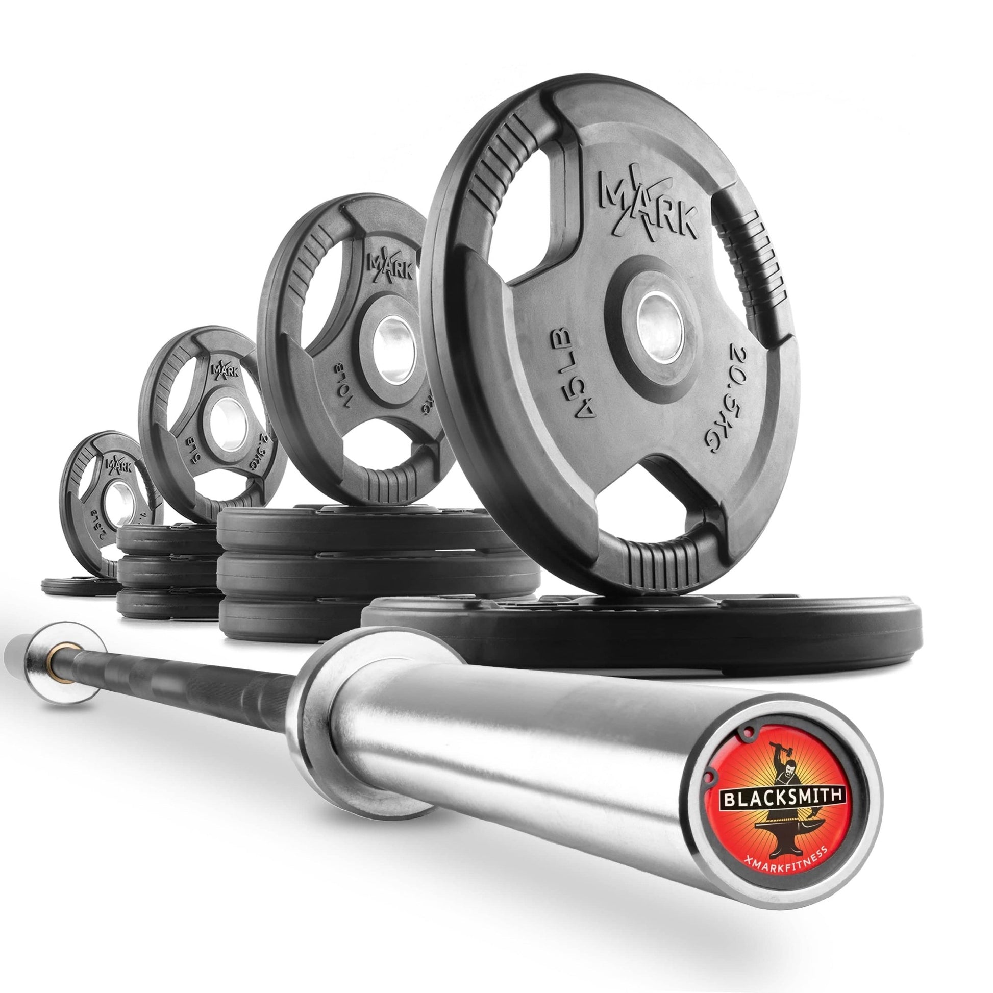 Tri - Grip Olympic Weight Plates and Olympic Barbell Sets - Grit Grind Strength