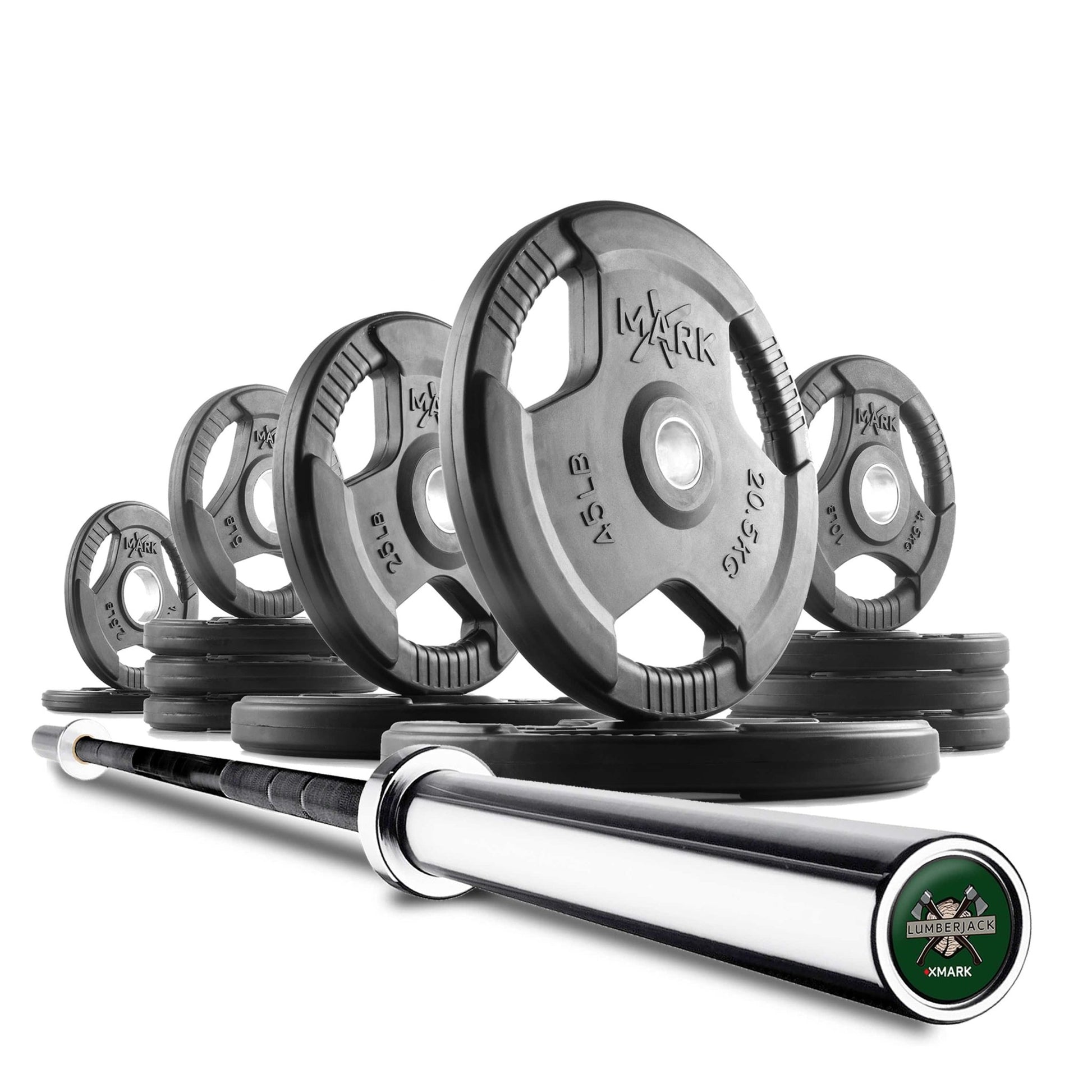 Tri - Grip Olympic Weight Plates and Olympic Barbell Sets - Grit Grind Strength