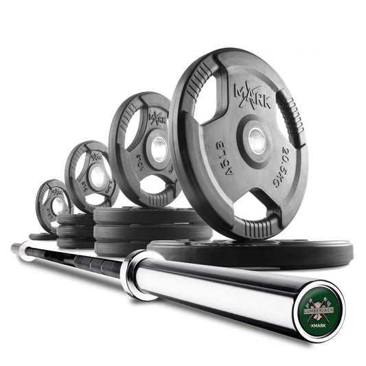 Tri - Grip Olympic Weight Plates and Olympic Barbell Sets - Grit Grind Strength