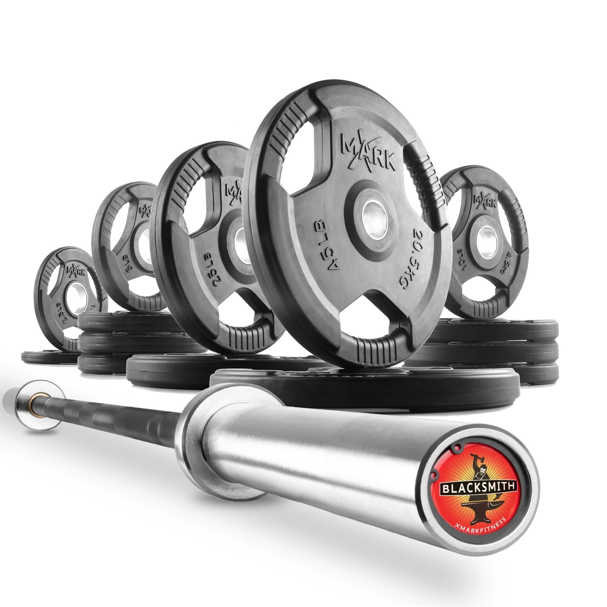 Tri - Grip Olympic Weight Plates and Olympic Barbell Sets - Grit Grind Strength
