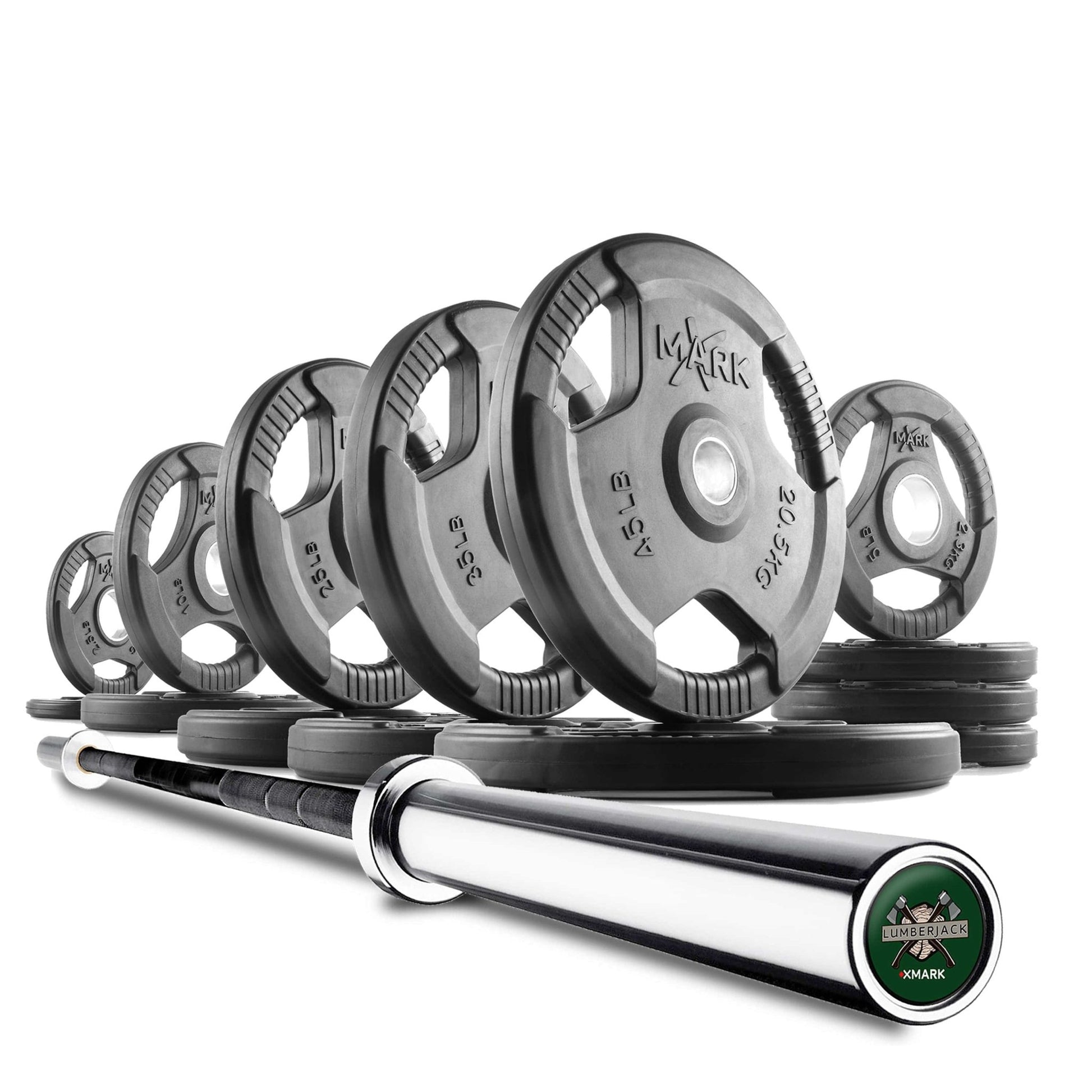 Tri - Grip Olympic Weight Plates and Olympic Barbell Sets - Grit Grind Strength