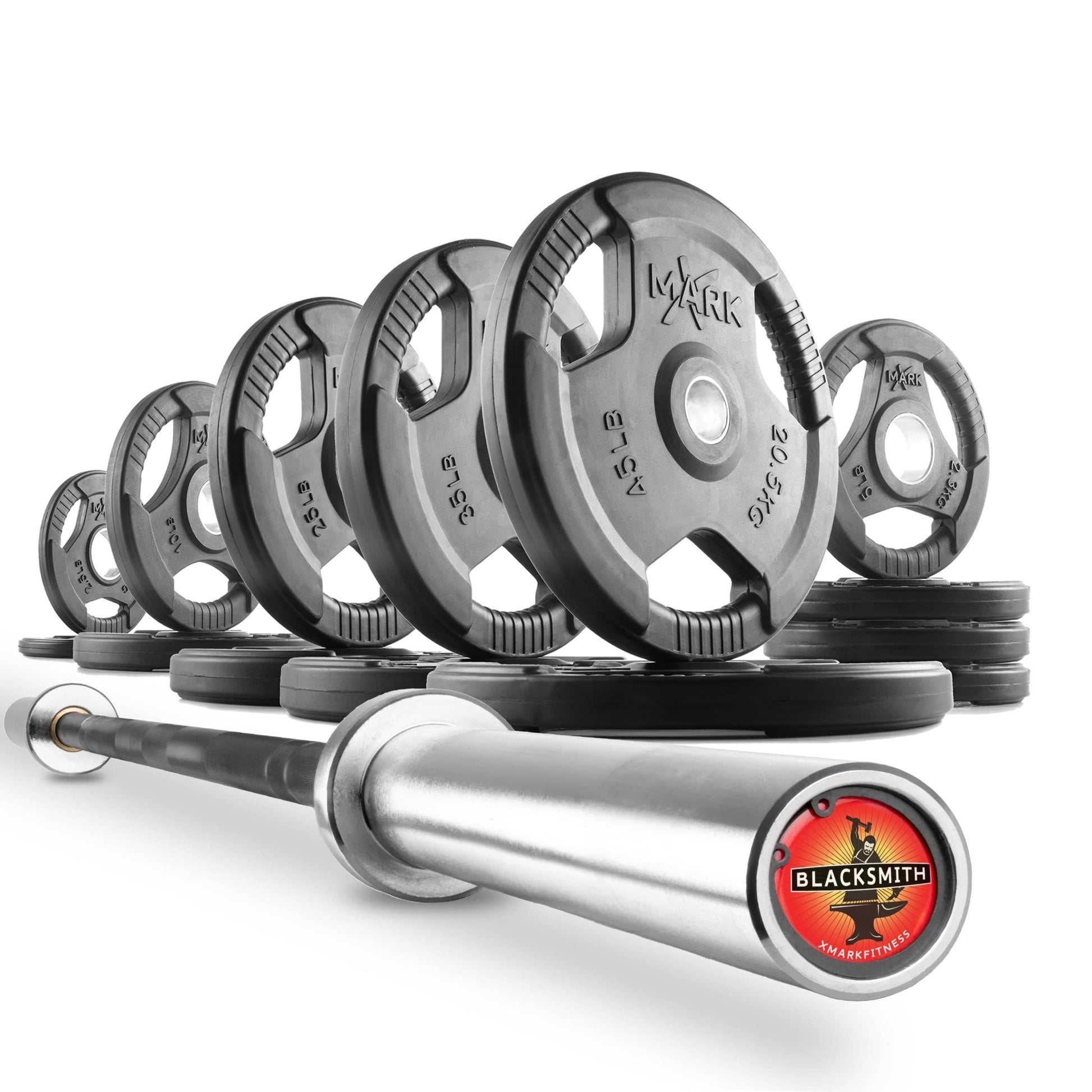 Tri - Grip Olympic Weight Plates and Olympic Barbell Sets - Grit Grind Strength