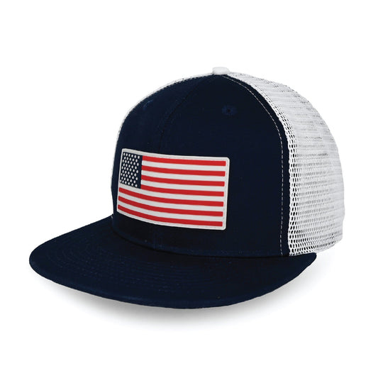 USA Flag Trucker Hat - Grit Grind Strength