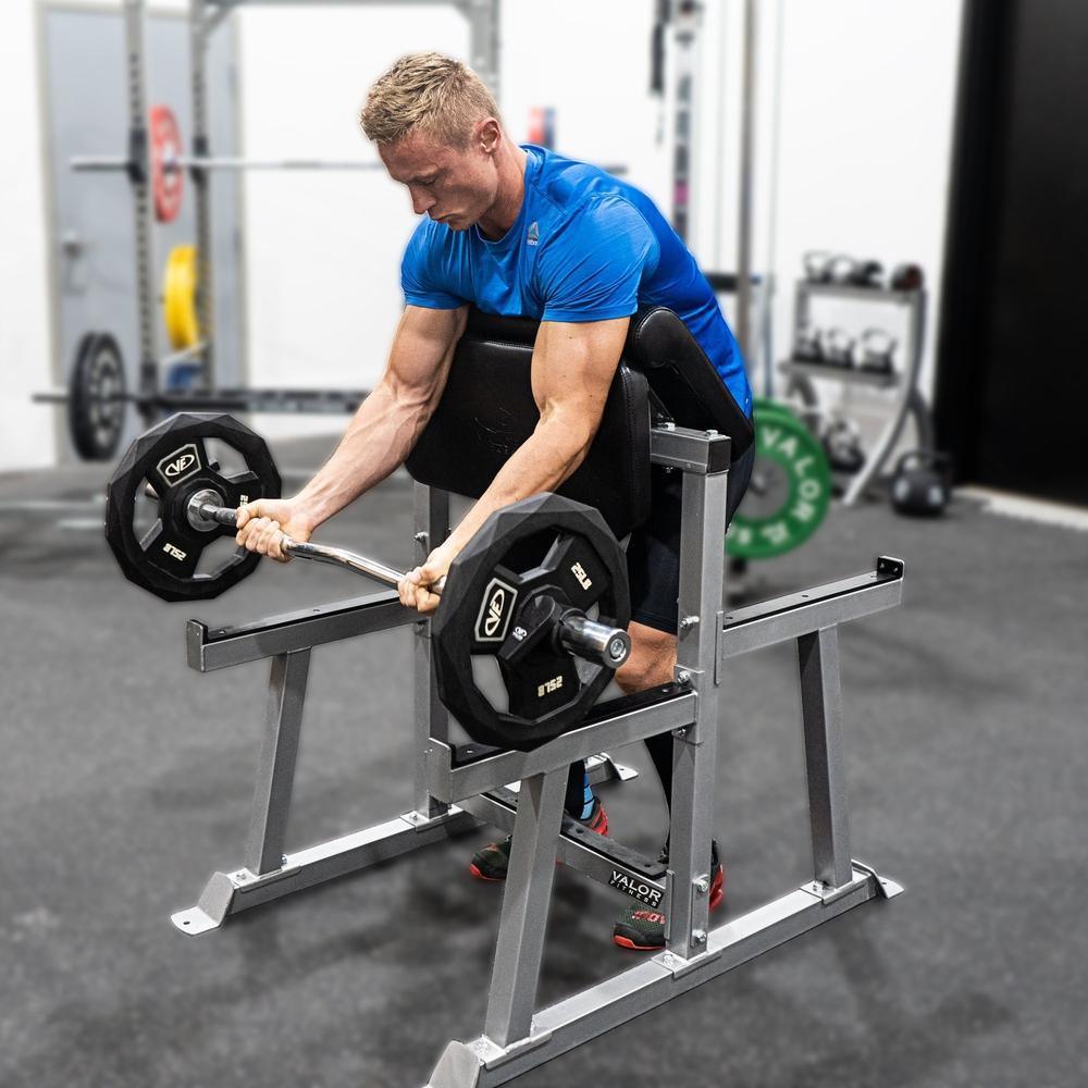 Valor Fitness Exercise & Fitness Standing Preacher Curl Bench