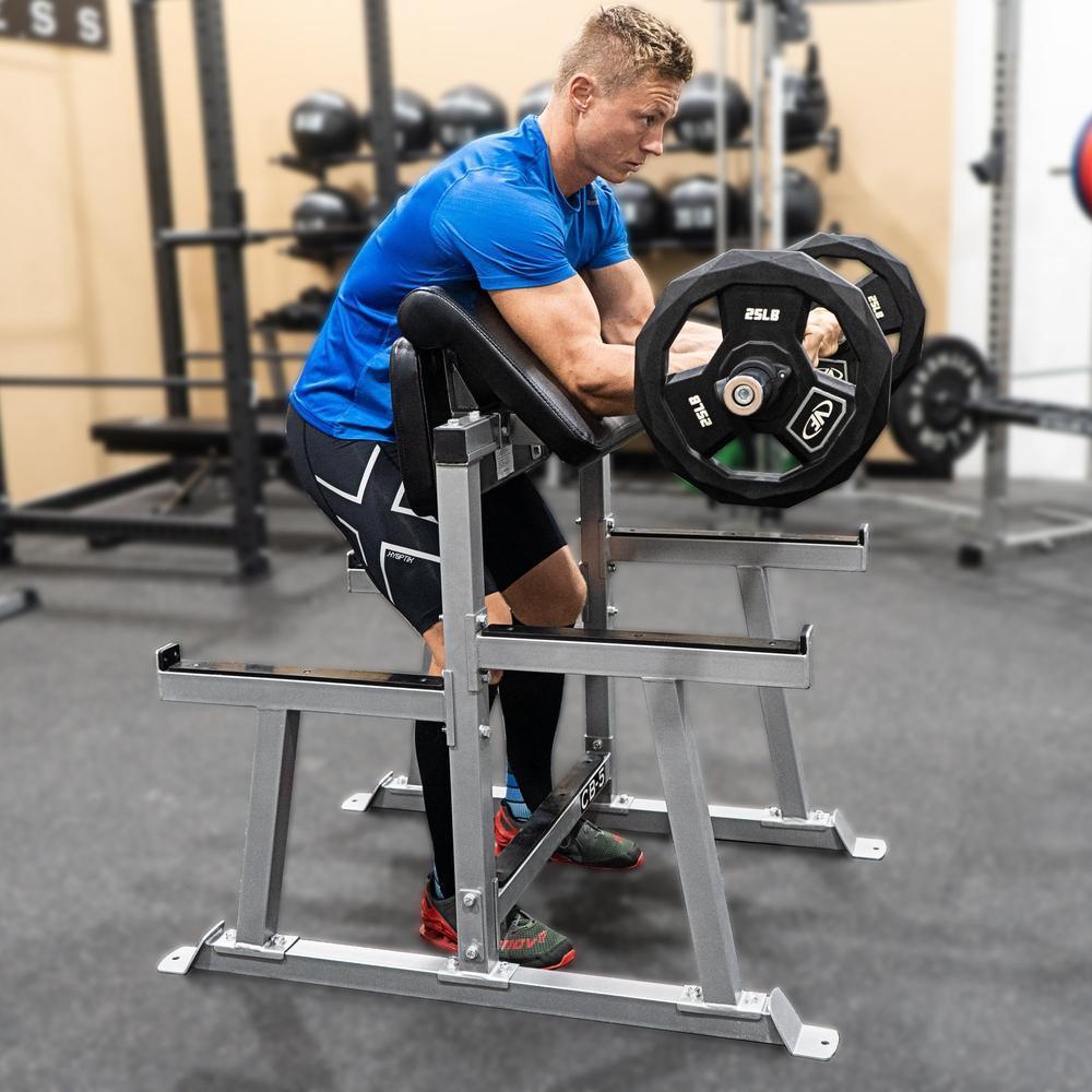 Valor Fitness Exercise & Fitness Standing Preacher Curl Bench